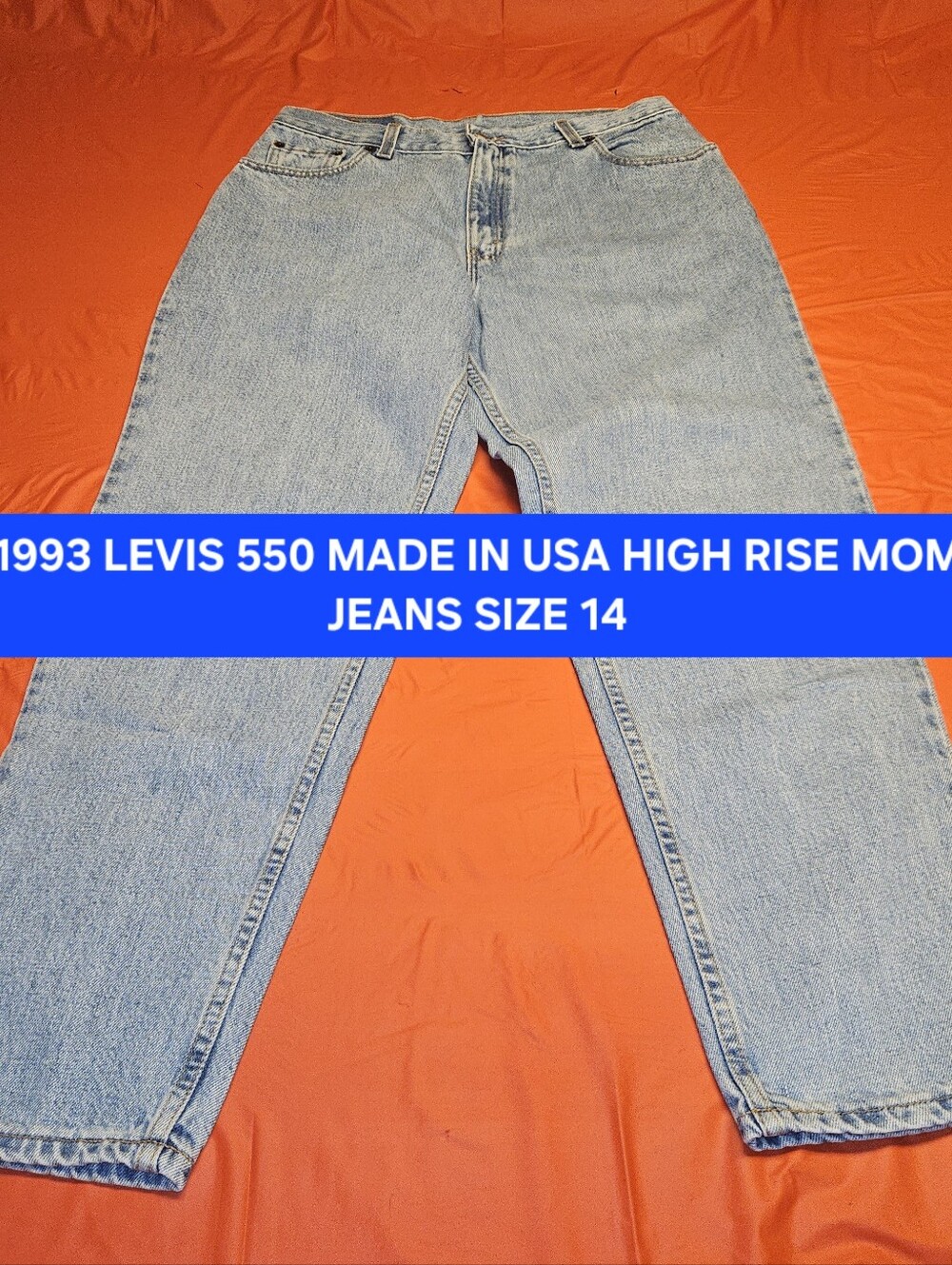 Levi's 550 Relaxed Fit Tapered Leg 1993 See Measurements Made In USA 14/28" EUC